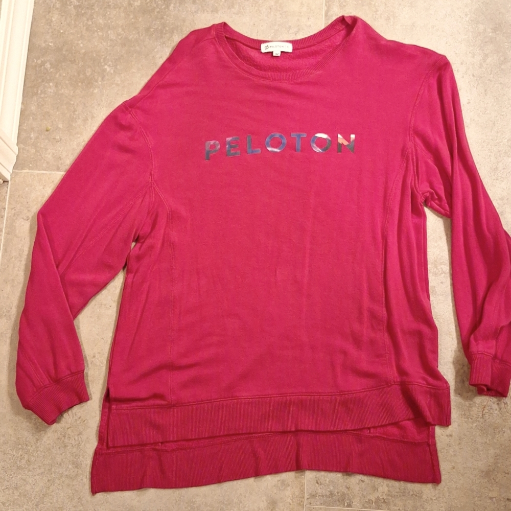 Peloton weekender red sweatshirt